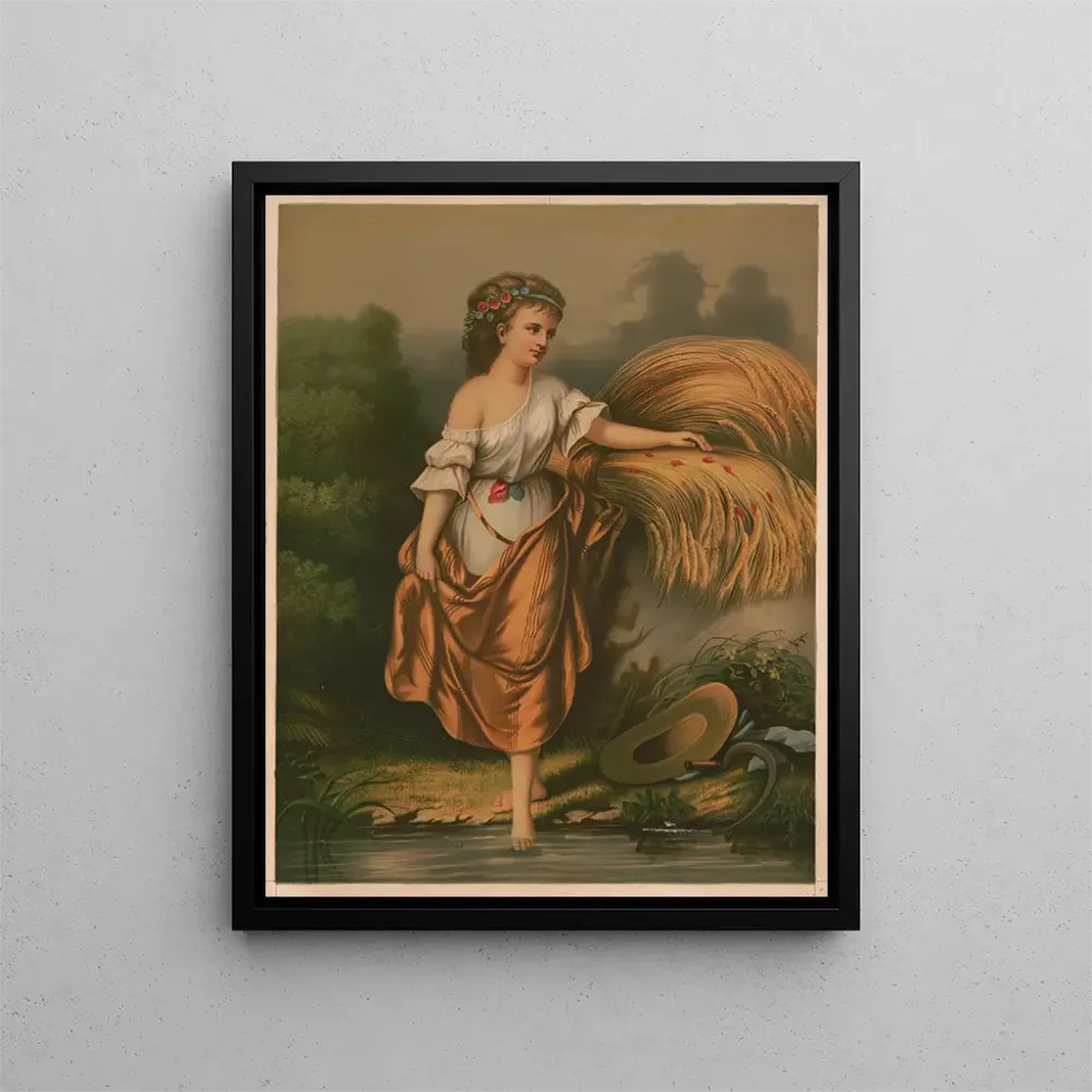 Blumenwiesen-Gemälde - . C. Kaufmann | Kunstdruck