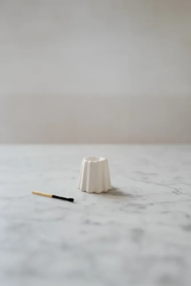 Candle Holder "Mini Porcelain" Matt White