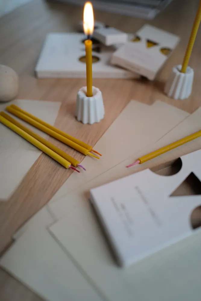 Candle Holder "Mini Porcelain" Matt White