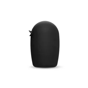 Ceramic bird black 8 cm