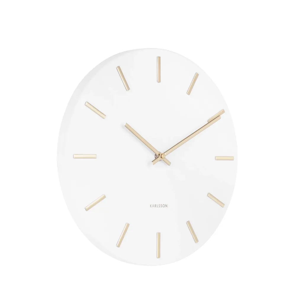 Charm Wanduhr Ø 30 cm Weiß