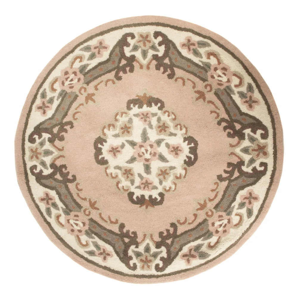 China Teppich rund - 120 x 120 cm - mehrfarbig