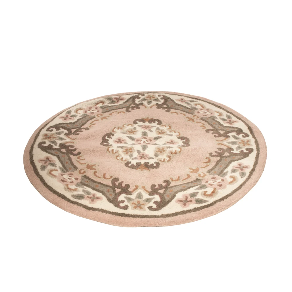 China Teppich rund - 120 x 120 cm - mehrfarbig