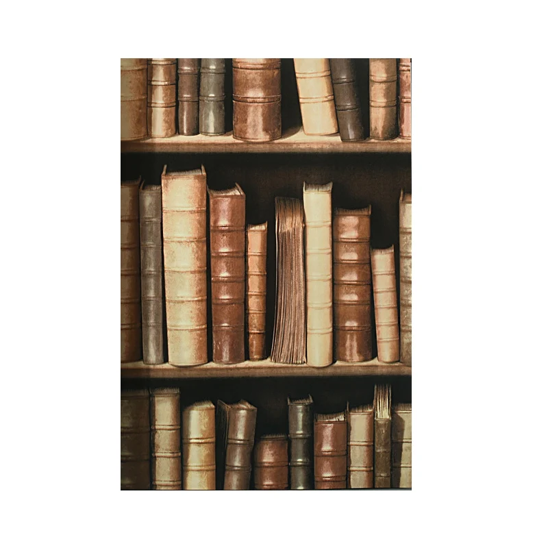 3D-Buchhandlung und gestapelte Bücher, dekorative, nicht geklebte Tapete, 57,1 Quadratfuß. Clearhalo