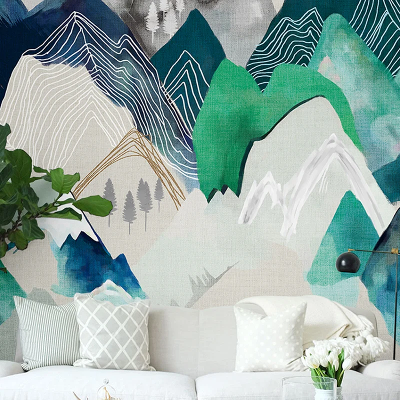 Abbildungswandbilder „Stacked Mountain“ voller Größe für die Galerie Pastellfarben, individuelle Größe verfügbar Clearhalo