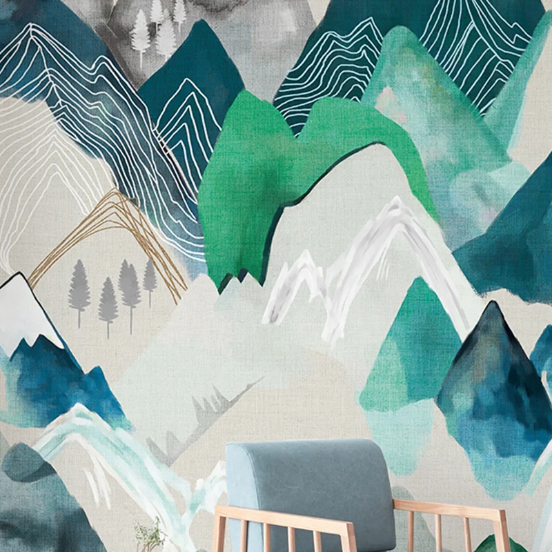 Abbildungswandbilder „Stacked Mountain“ voller Größe für die Galerie Pastellfarben, individuelle Größe verfügbar Clearhalo
