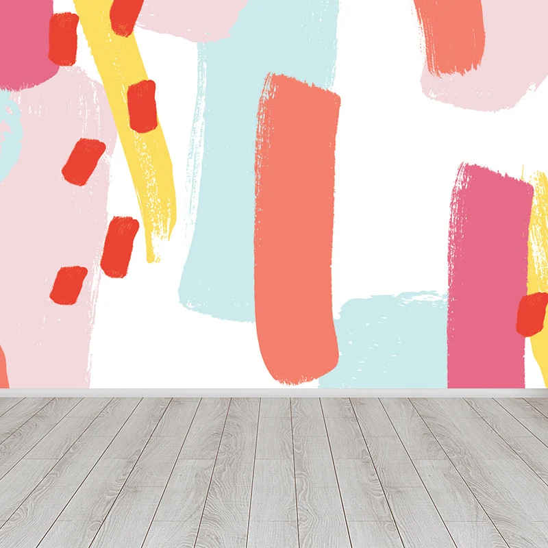 Abstraktes Wandbild im Illustrationsstil für Wohnzimmer, Blau, individuelle Größe erhältlich Clearhalo