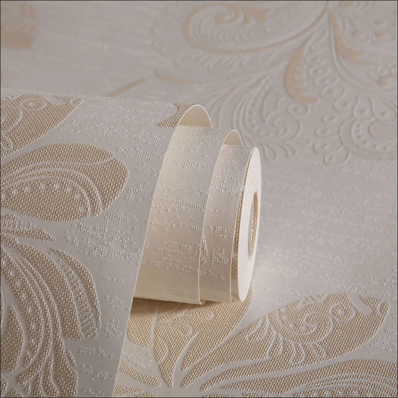 Amerikanische Landschaftsblüten-Tapete Beige, Wohnzimmer-Tapete, 20,5 Zoll x 33 Fuß Clearhalo