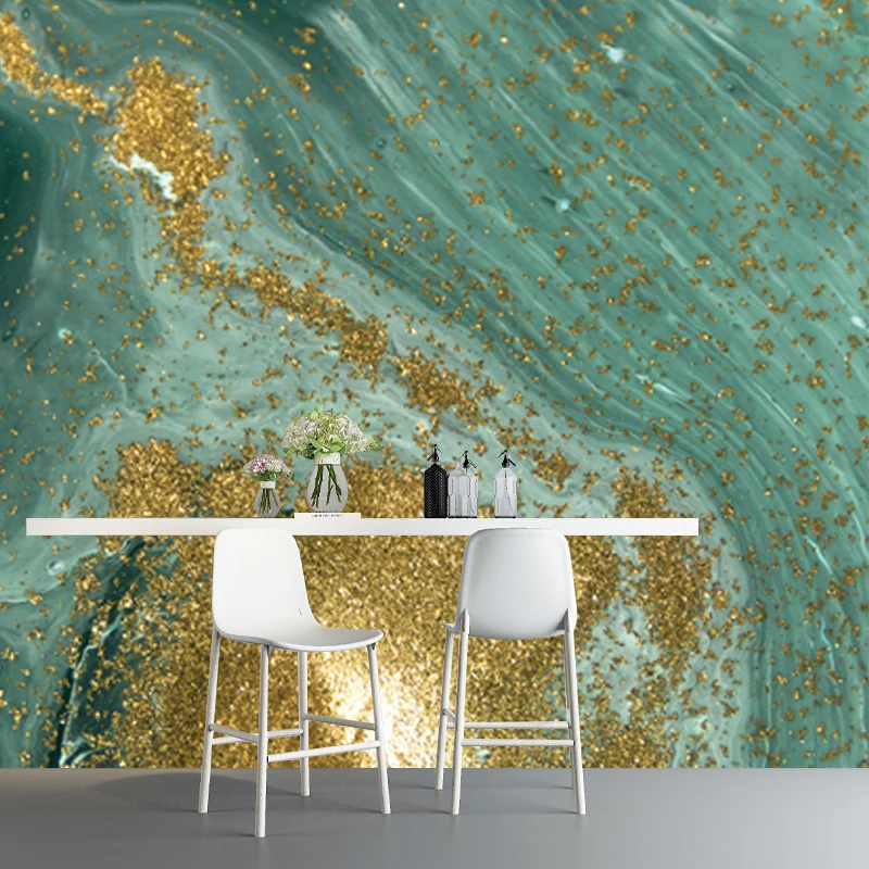 Artistry Flow und Pailletten-Wandbild für Akzentwände, individuelle Wandverkleidung Grün Clearhalo