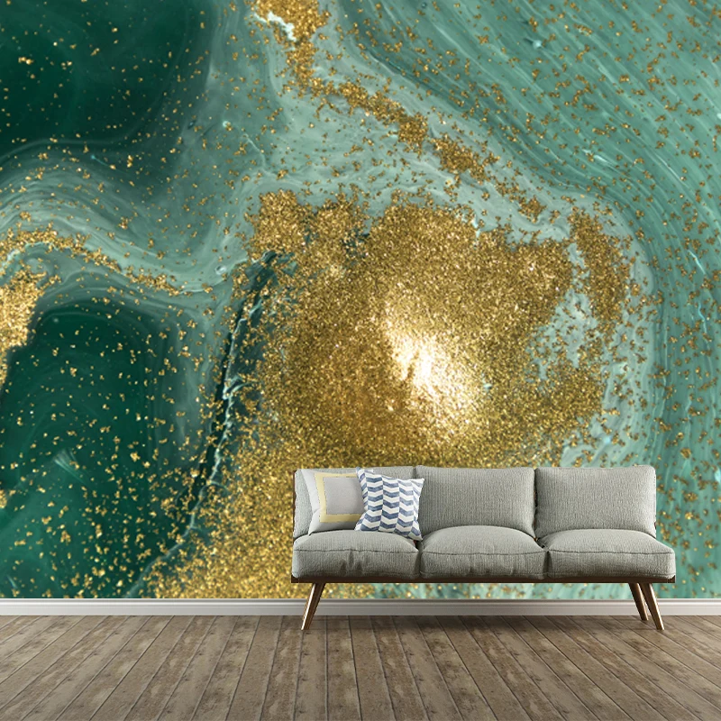 Artistry Flow und Pailletten-Wandbild für Akzentwände, individuelle Wandverkleidung Grün Clearhalo