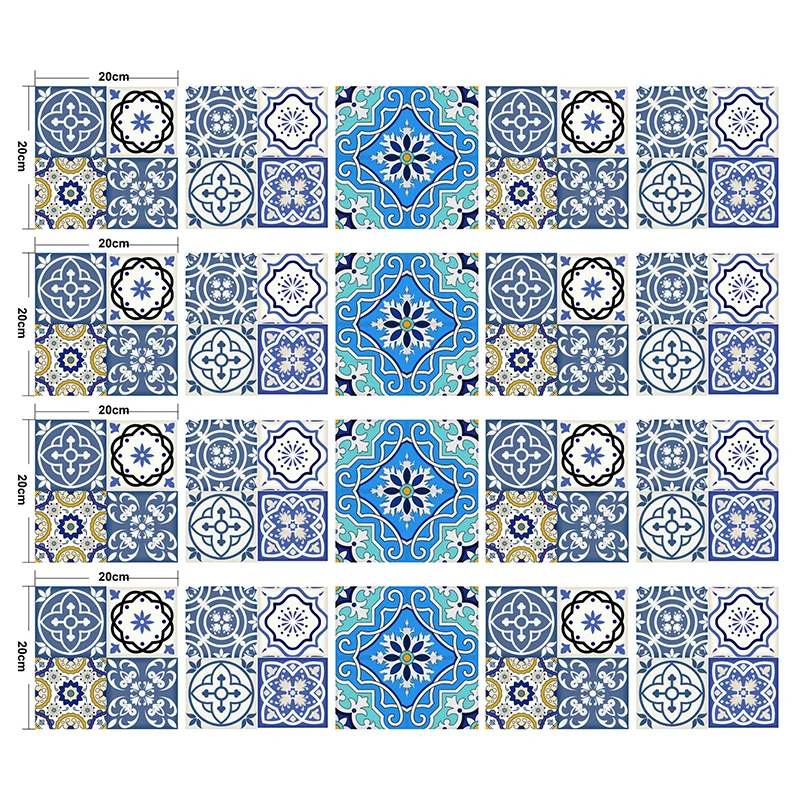 Blau-lila Quatrefoil-Tapetenpaneele zum Abziehen und Aufkleben als Wandverkleidung für Akzentwände Clearhalo