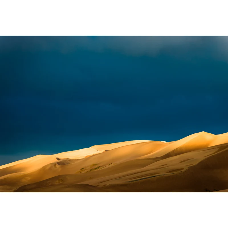 Blue Sky Mural Sand Peak Scenery Modernistische, schmutzabweisende Wandverkleidung für Schlafzimmer Clearhalo