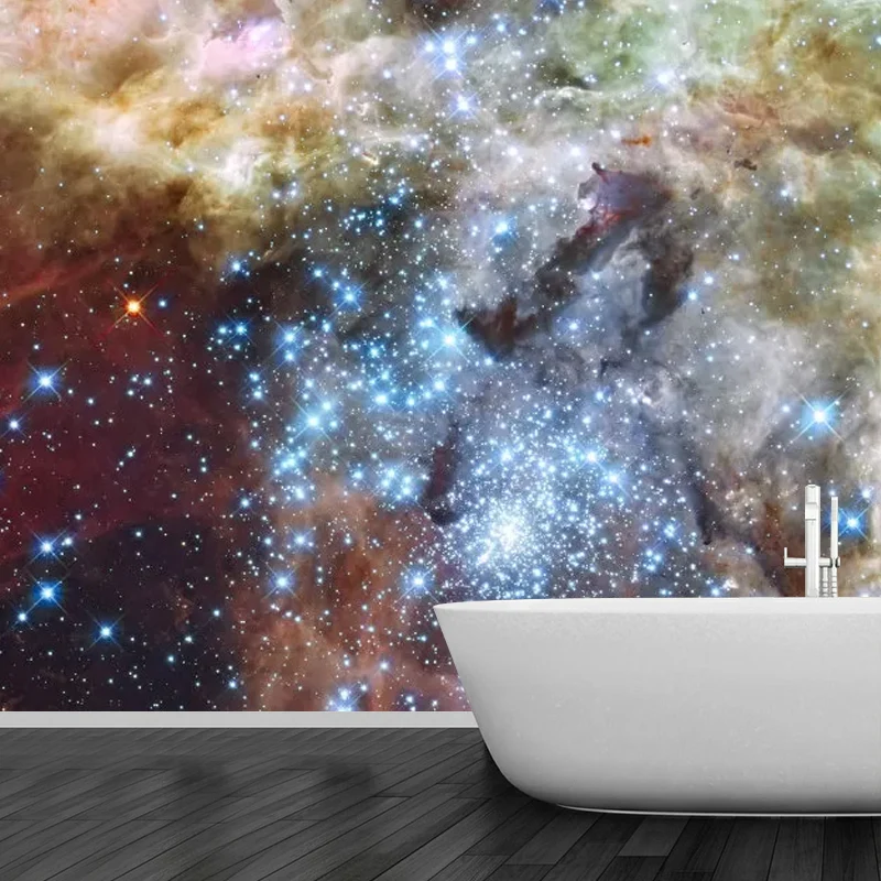Cooler Nebel-Wandaufkleber für Akzentwand, braun, personalisierte Größe erhältlich Clearhalo
