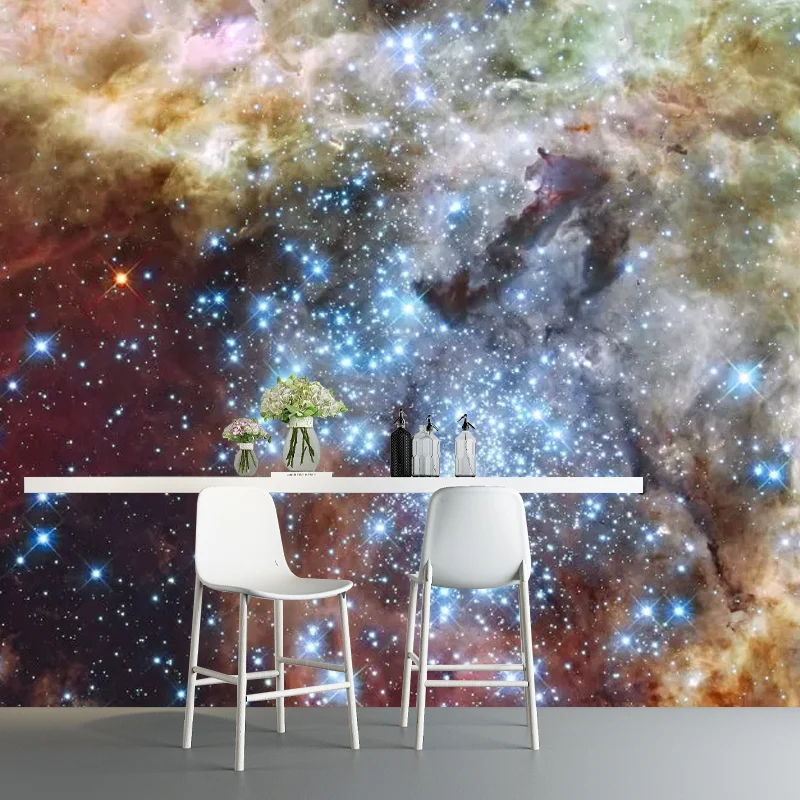 Cooler Nebel-Wandaufkleber für Akzentwand, braun, personalisierte Größe erhältlich Clearhalo