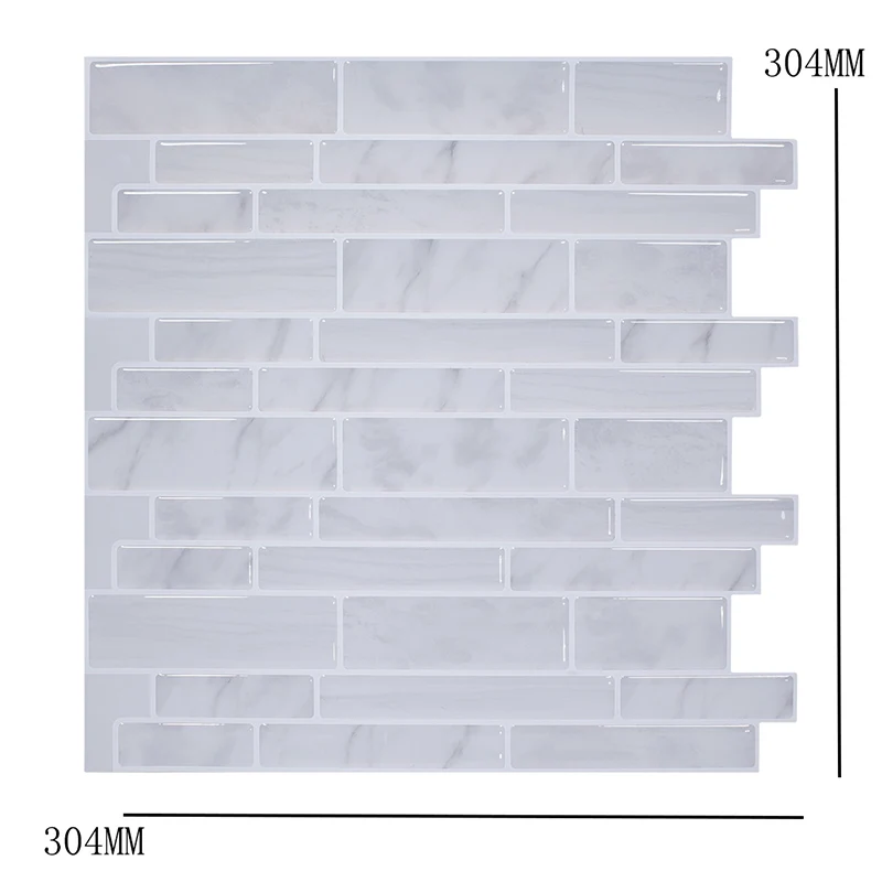 Cottage-Tapetenpaneel-Set, graues Mauerwerk, selbstklebende Wanddekoration, 3,6 m L x 30,5 cm B Clearhalo