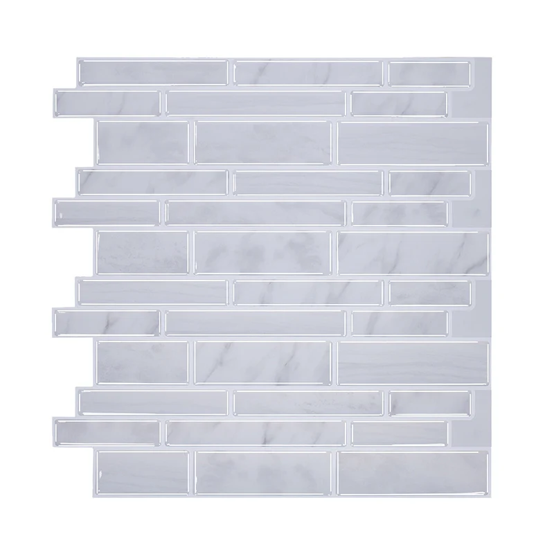 Cottage-Tapetenpaneel-Set, graues Mauerwerk, selbstklebende Wanddekoration, 3,6 m L x 30,5 cm B Clearhalo