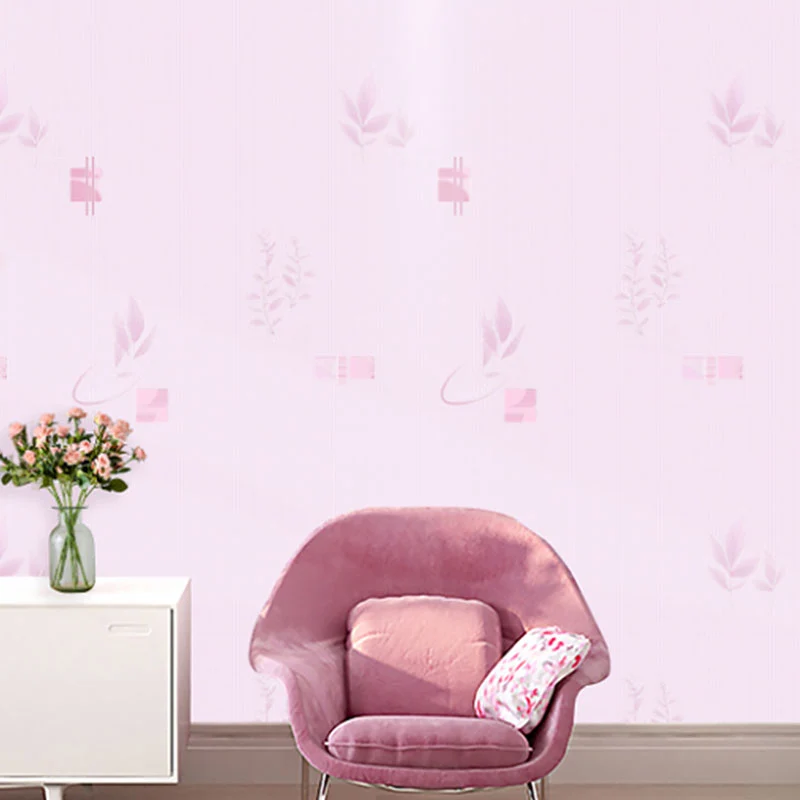 Dekorative Gras- und Blumentapete aus Vliesstoff, nordische Wandkunst für Gästezimmer Clearhalo