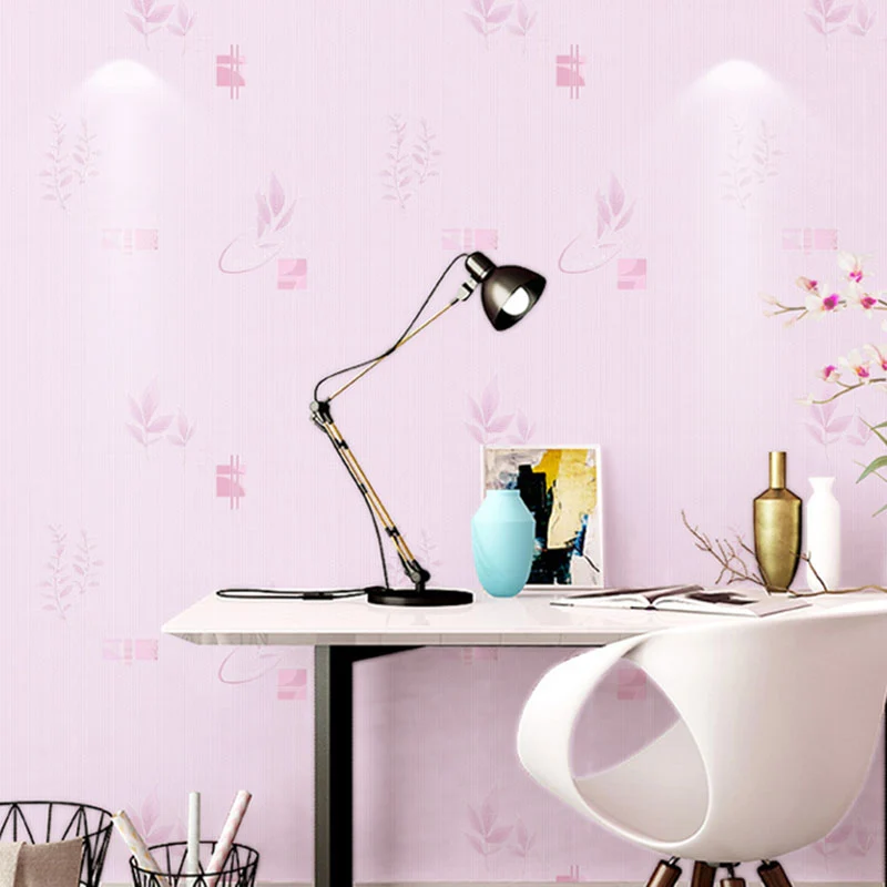 Dekorative Gras- und Blumentapete aus Vliesstoff, nordische Wandkunst für Gästezimmer Clearhalo