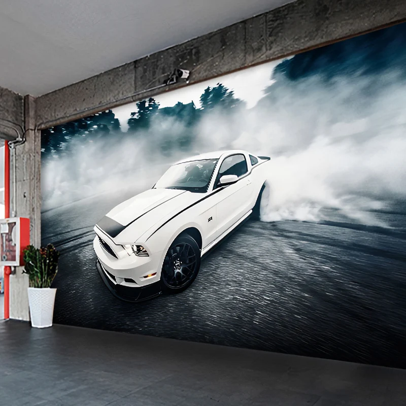 Einfaches Auto- und Straßenwandbild für das Jungenzimmer. Coole Wandkunst, nach Maß gefertigt Clearhalo