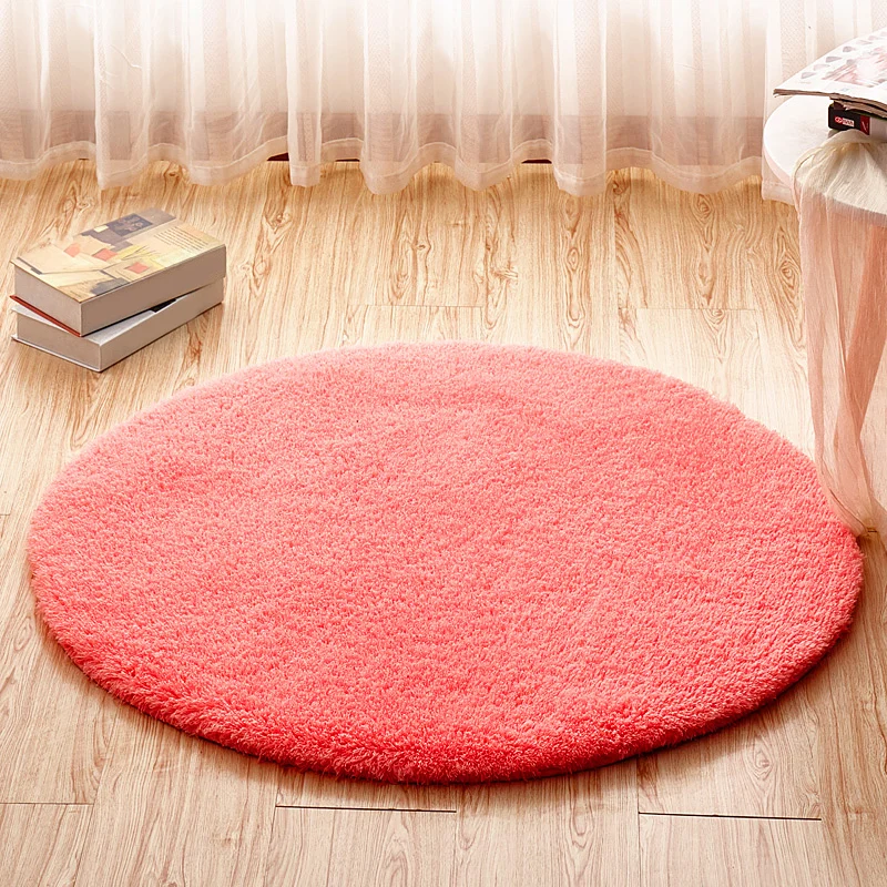 Einfarbiger Simplicity-Teppich, mehrfarbiger Kunstfleece-Teppich, maschinenwaschbar, rutschfester Teppich für Schlafzimmer...
