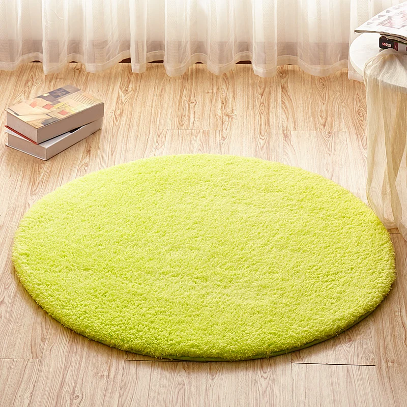 Einfarbiger Simplicity-Teppich, mehrfarbiger Kunstfleece-Teppich, maschinenwaschbar, rutschfester Teppich für Schlafzimmer...