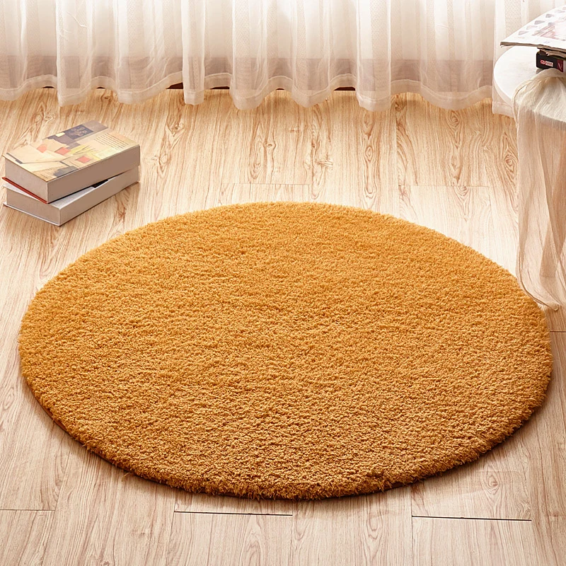 Einfarbiger Simplicity-Teppich, mehrfarbiger Kunstfleece-Teppich, maschinenwaschbar, rutschfester Teppich für Schlafzimmer...