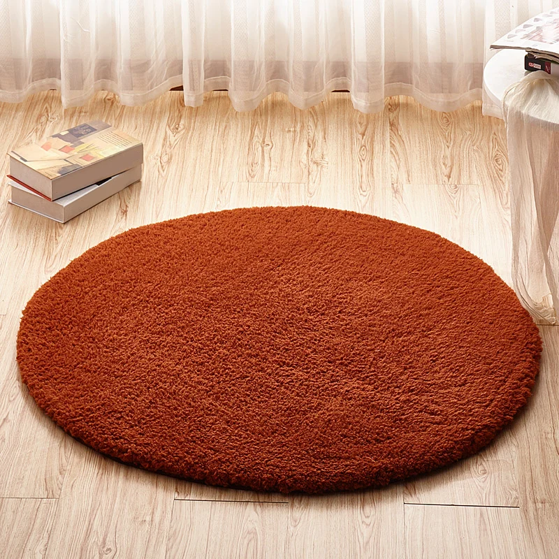 Einfarbiger Simplicity-Teppich, mehrfarbiger Kunstfleece-Teppich, maschinenwaschbar, rutschfester Teppich für Schlafzimmer...