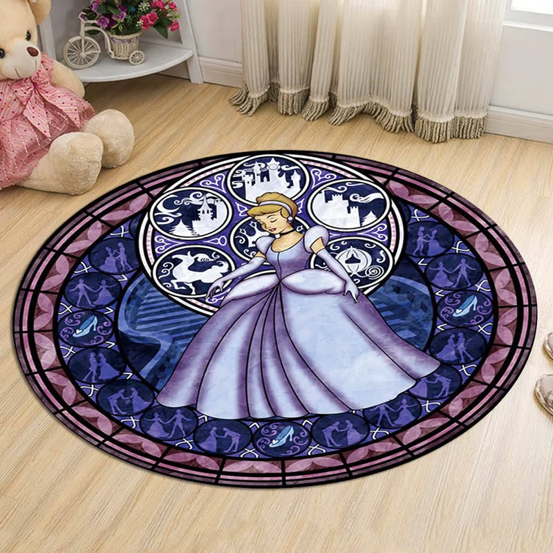 Einzigartiger Teppich mit Cartoon-Charakter-Muster, mehrfarbiger Kinderteppich, Polyester, haustierfreundlich, waschbarer...