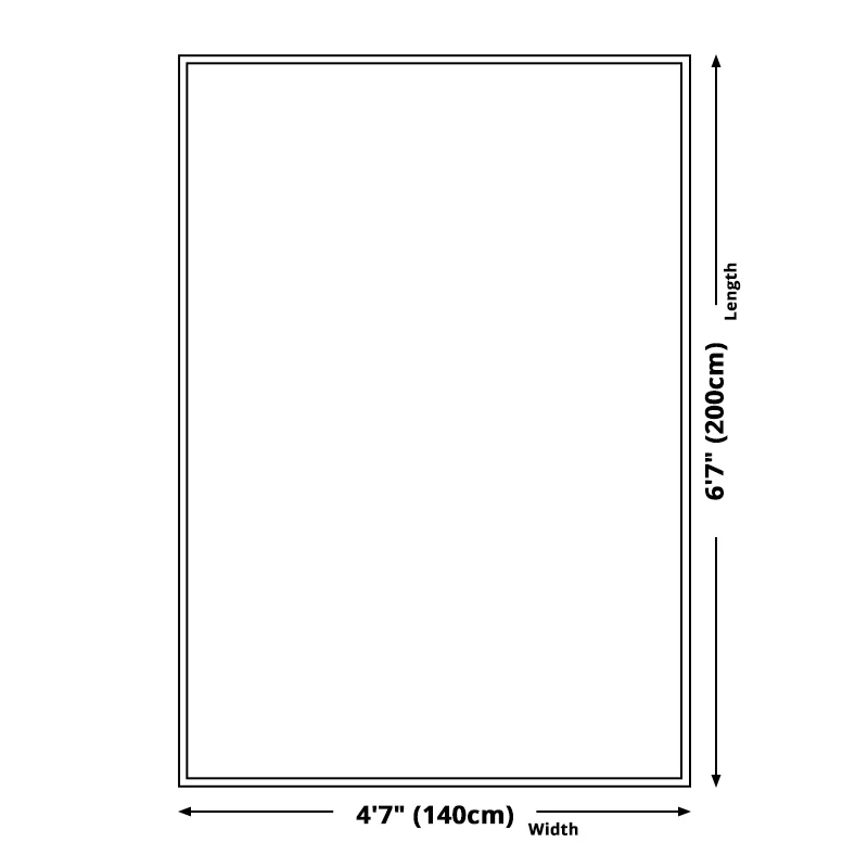 Elfenbeinfarbener Schlafzimmerteppich, neuartiger Teppich mit Farbblock-Streifenmuster, waschbarer Polyester-Teppich Clear...