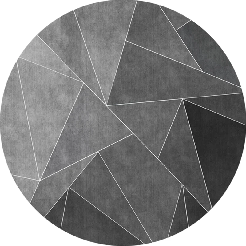 Entspannender Teppich mit geometrischem Druck, mehrfarbiger Teppich aus Polypropylen, haustierfreundlich, schmutzabweisend...
