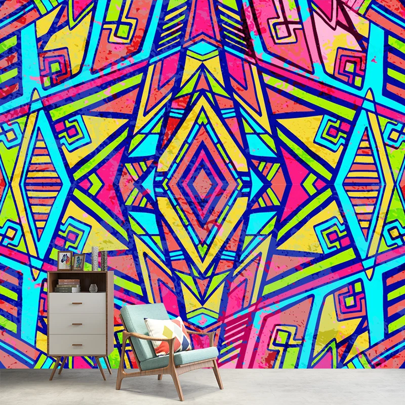 Extra große abstrakte Wandgemälde, feuchtigkeitsbeständig, Bohemia-Schlafzimmer-Wanddekoration Clearhalo