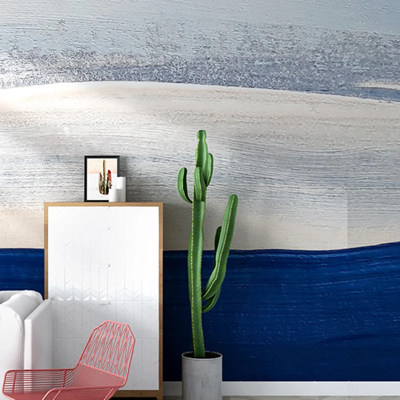 Extra große Wandverkleidung mit schlichten, eleganten Aquarellfarben hellen Farben Clearhalo