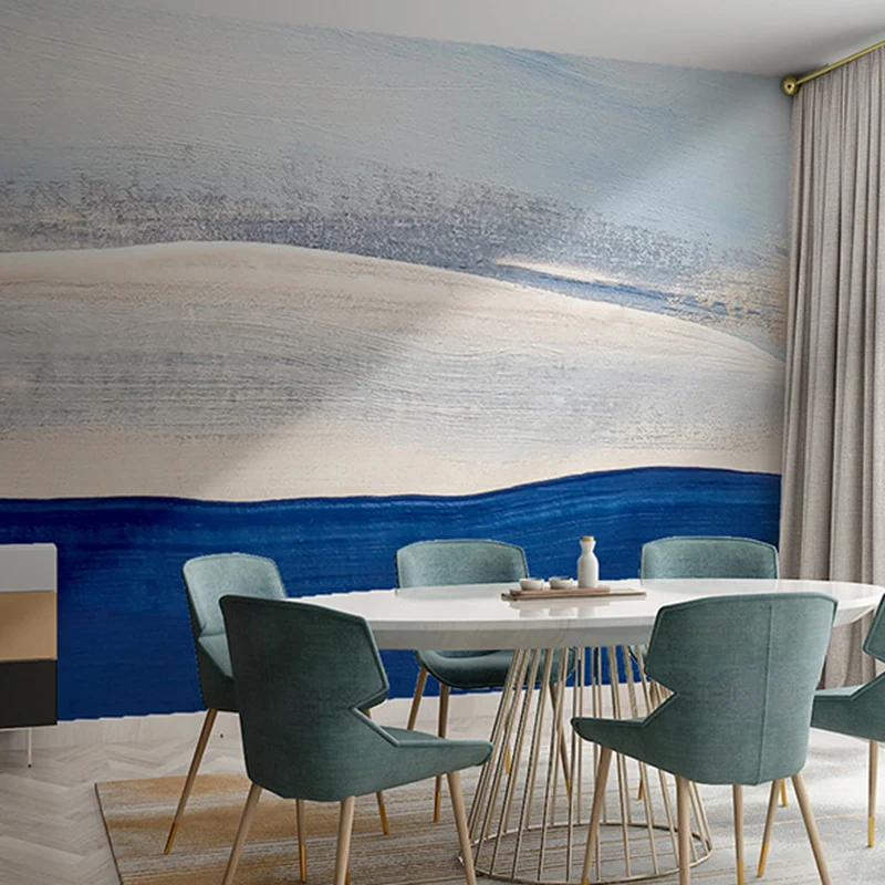 Extra große Wandverkleidung mit schlichten, eleganten Aquarellfarben hellen Farben Clearhalo