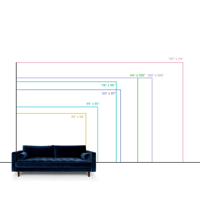 Extra großes minimalistisches Wandbild blauer und rosa Ombre-Wandkunst, personalisierte Größe verfügbar Clearhalo