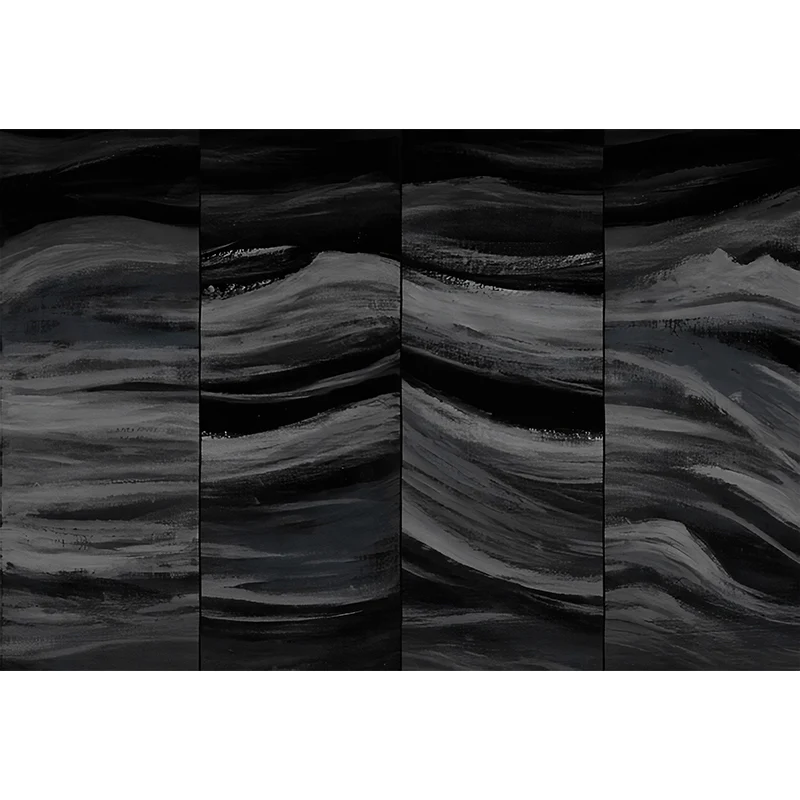 Extra großes nordisches Wandbild mit geometrischen Mustern dunkler Farbe, individuelle Größe erhältlich Clearhalo
