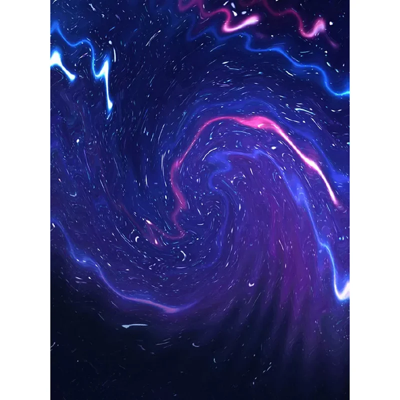Fantasie-Galaxie-Wandtapete für Akzentwand, schlichte Wandkunst, nach Maß gefertigt Clearhalo