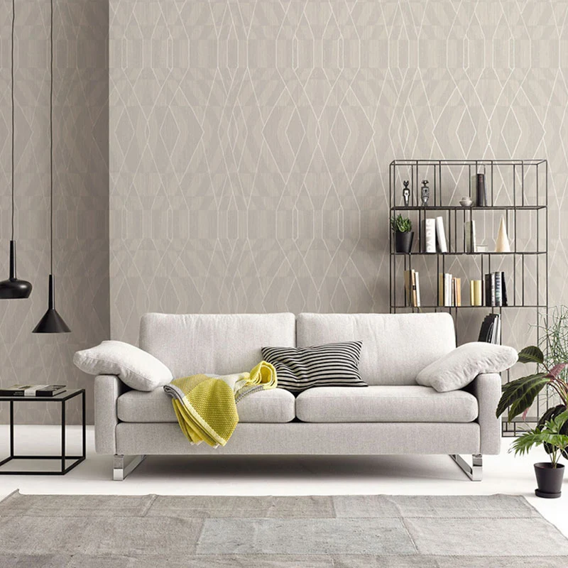 Farbblock-Wandkunst-Vinyltapete für Wohnzimmerdekoration neutralen Farben, 33 Fuß x 20,5 Zoll Clearhalo