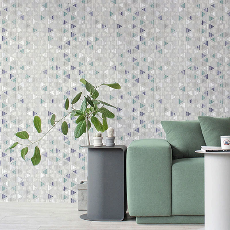 Fleckenabweisende kleine rechteckige Tapete mit Vliesstruktur, einfache Wandkunst für das Wohnzimmer Clearhalo