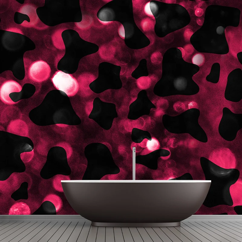 Folientapete leuchtenden Farben, Spitzenmuster, moderne wasserfeste Wandkunst für Schlafzimmer Clearhalo