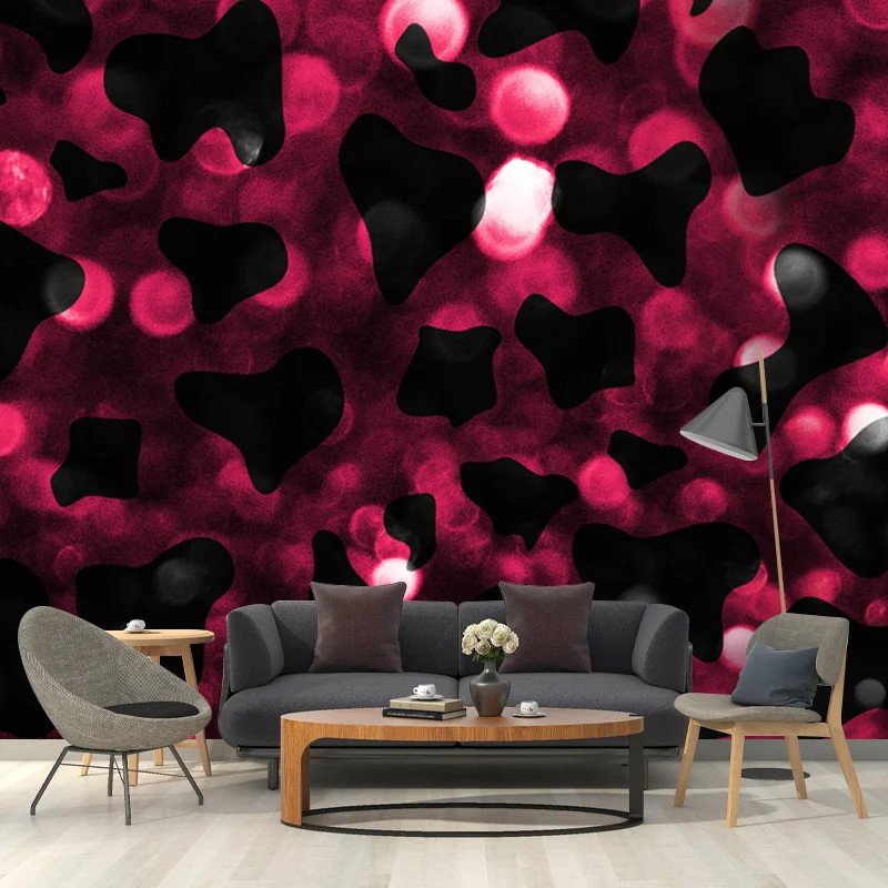 Folientapete leuchtenden Farben, Spitzenmuster, moderne wasserfeste Wandkunst für Schlafzimmer Clearhalo