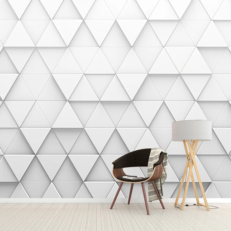 Fotografie 3D-Dreieck-Wandbild, extra große Wandkunst für Bürozimmer, individuelle Größe erhältlich Clearhalo
