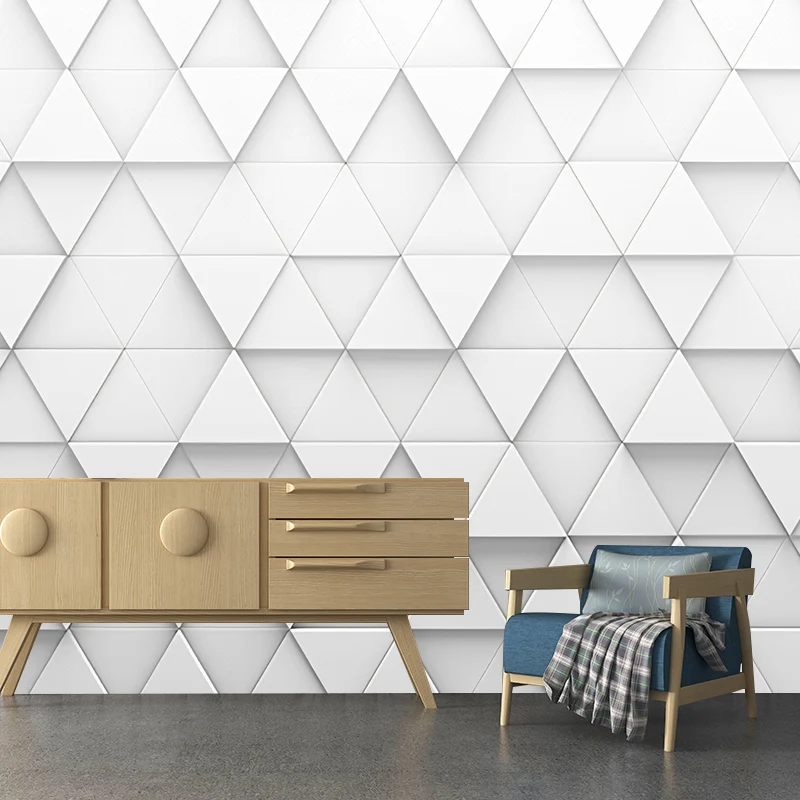 Fotografie 3D-Dreieck-Wandbild, extra große Wandkunst für Bürozimmer, individuelle Größe erhältlich Clearhalo