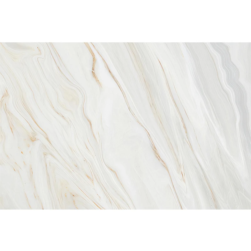 Ganzes Marmor-Wanddekor, schlichte, neuartige Wandtapete mit Distressed-Textur Weiß und Braun Clearhalo