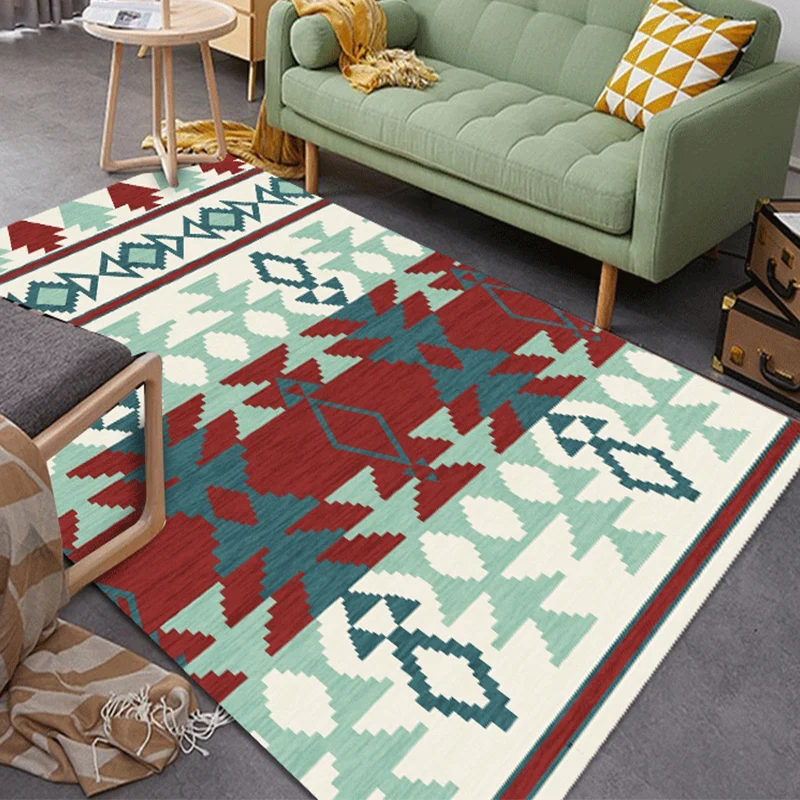 Geometrischer südwestlicher Stammesgebiets-Teppich, abstrakte Speerspitze, schmutzabweisender Polyester-Bodenbelag Olden-R...
