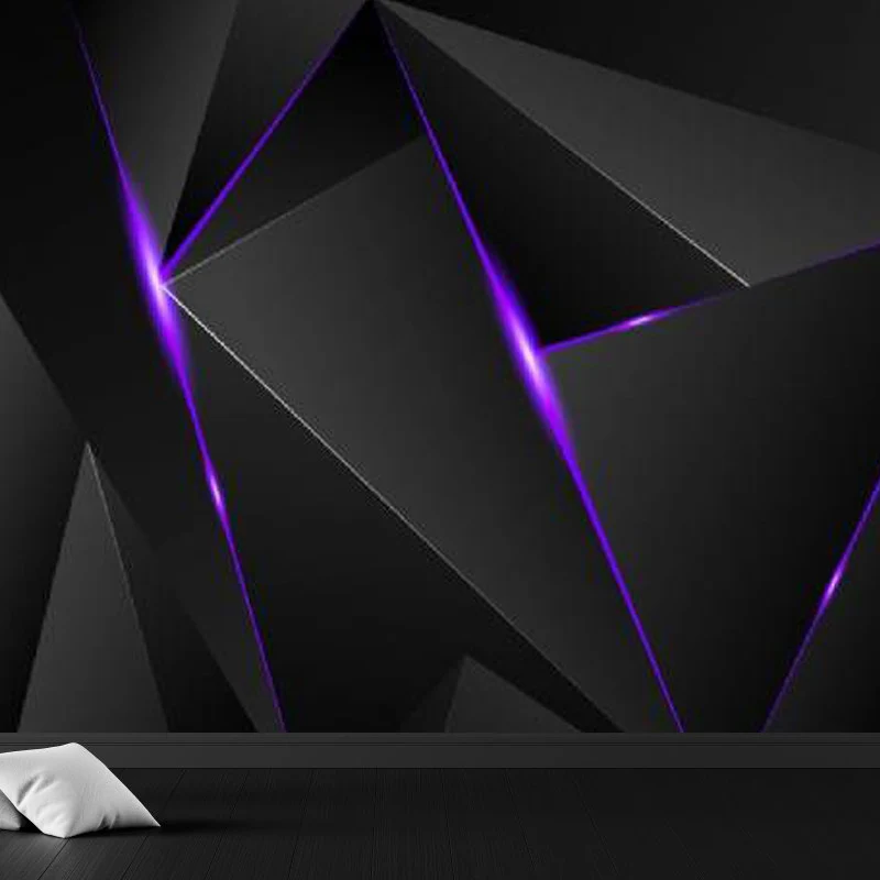 Geometrisches Dreieck-Tapeten-Wandbild, moderne Wandverkleidung aus Vliesstoff für das Wohnzimmer Clearhalo