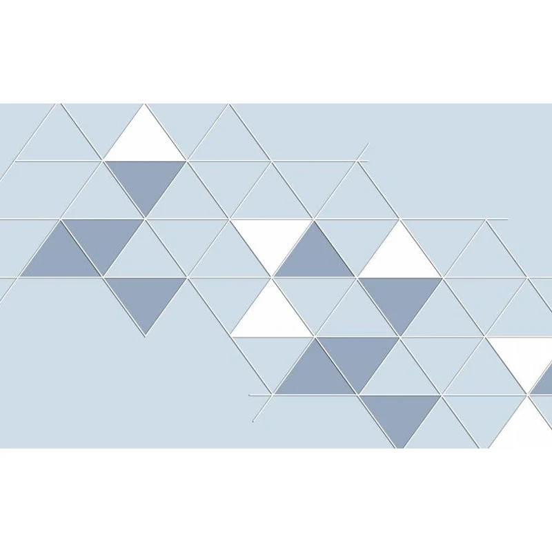 Geometrisches Dreieck-Tapeten-Wandbild, moderne Wandverkleidung aus Vliesstoff für das Wohnzimmer Clearhalo