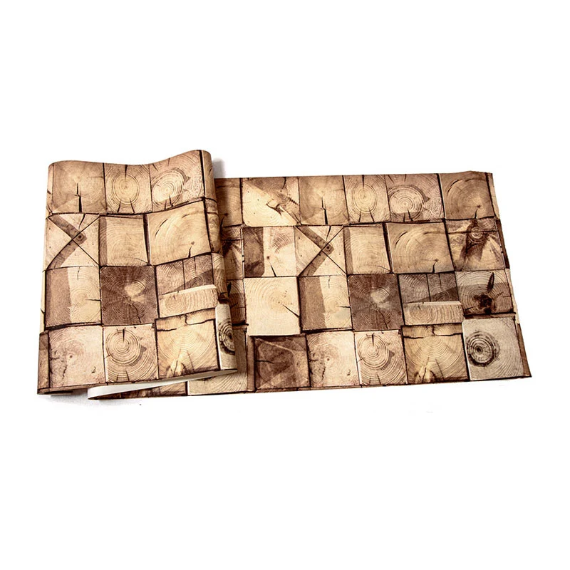 Gips-Tapete Holzimitat-Optik Pastellgelb, dekorative Wandverkleidung, 20,5" x 33' Clearhalo