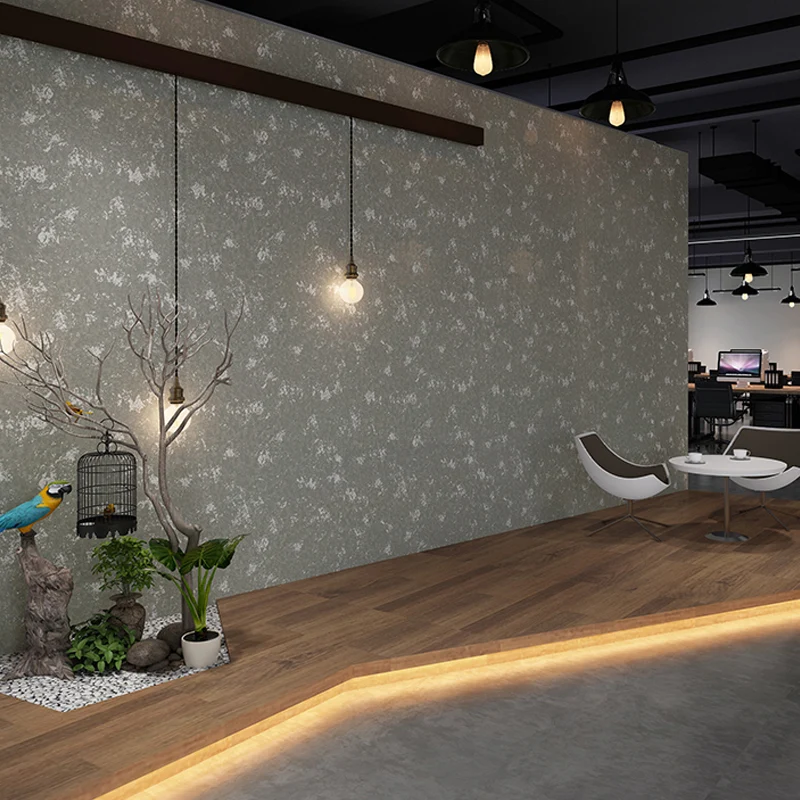 50 m² große, abstrakte Tapetenrolle im Cyberpunk-Stil Grau für das Esszimmer Clearhalo