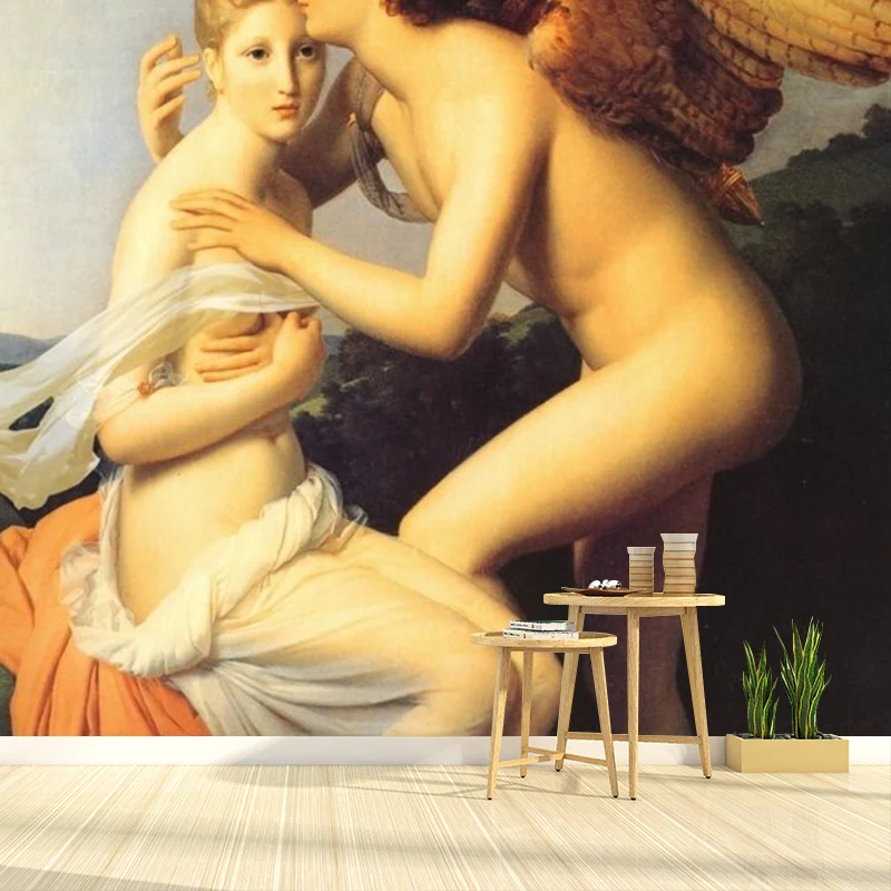 Große Ölgemälde-Wandkunst für Schlafzimmerdekoration, klassische Wandtapete Braun, nach Maß gefertigt Clearhalo