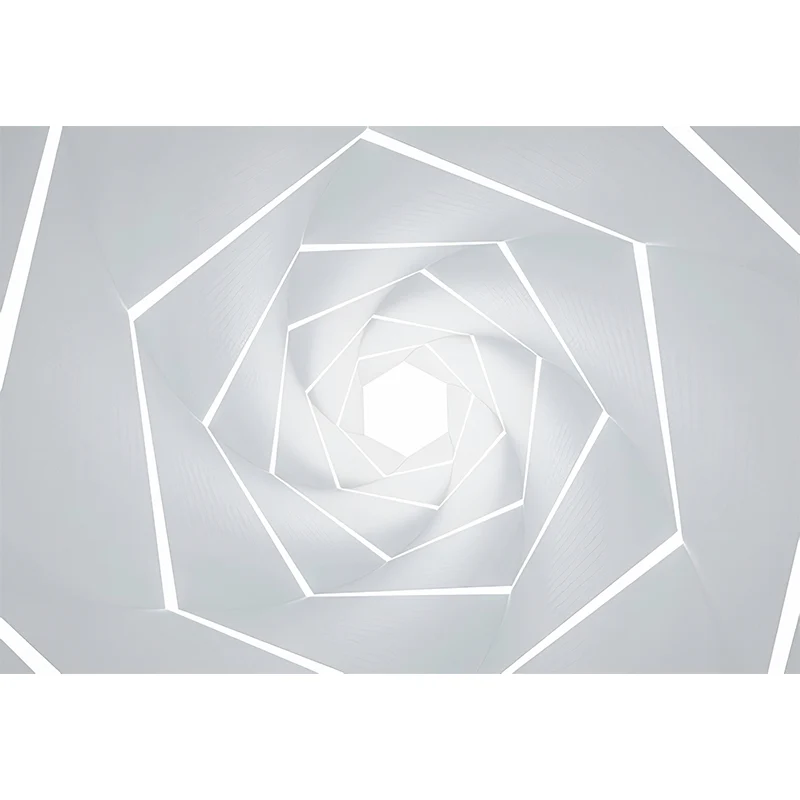 Große Wandbilder im Illustrationsstil, 3D-Wandverkleidung mit endozentrischen Geometrien für die Galerie, nach Maß geferti...
